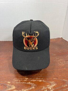 Vintage Buck The System Embroidered Snapback Hat With Deer X3